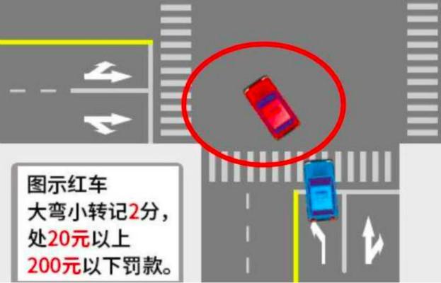 道路口别这样转弯,一旦被抓直接罚款500扣8分